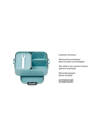 MEPAL | Lunchbox BENTO Midi Take a Break 18,5x12cm Nordic Sage | 